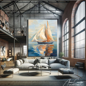 tableau bateau moderne