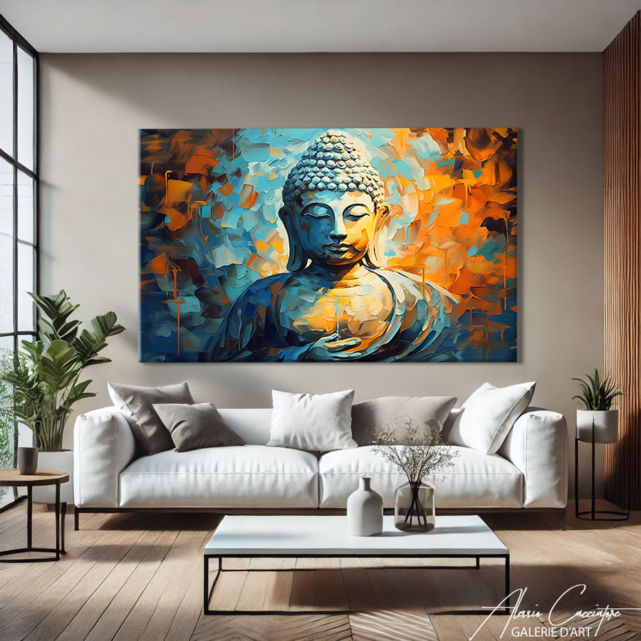 TABLEAU BOUDDHA PENSIF – mise en situation