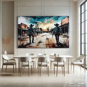 TABLEAU PAYSAGE COWBOY