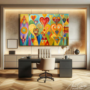 Tableau Abstrait Geometrique