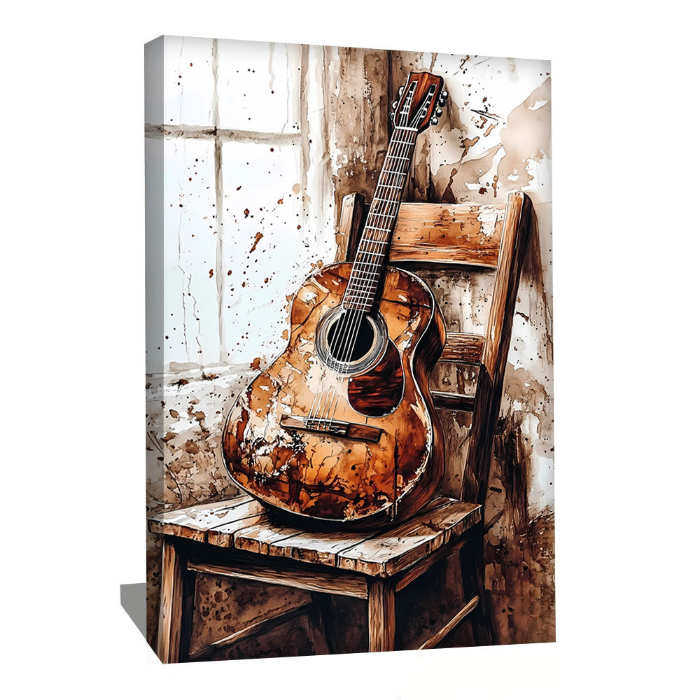 Peinture Guitare Abstraite