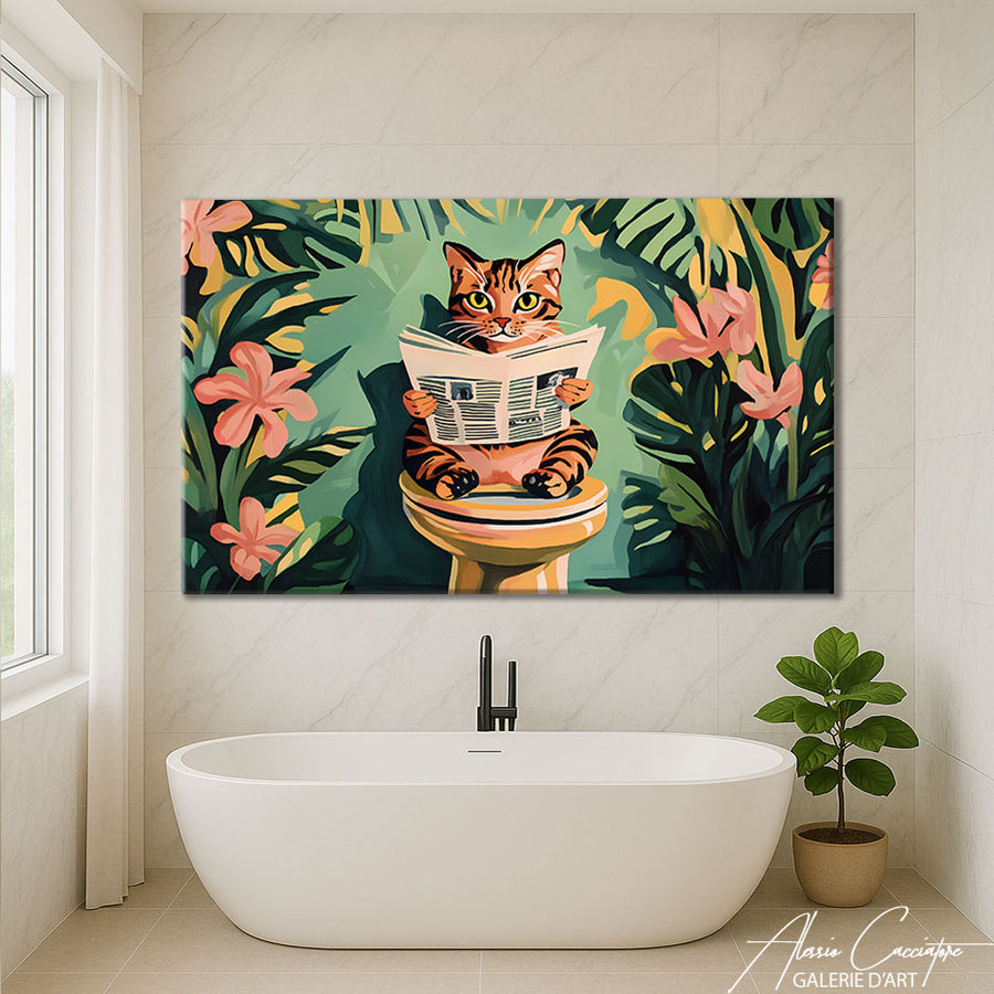 Tableau Déco Salle De Bain – mise en situation