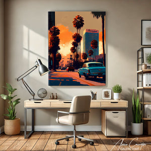 TABLEAU LOS ANGELES ART DECO Alessio Cacciatore