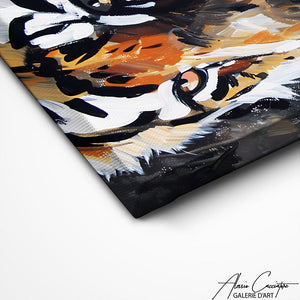 TABLEAU TIGRE PUISSANT Alessio Cacciatore