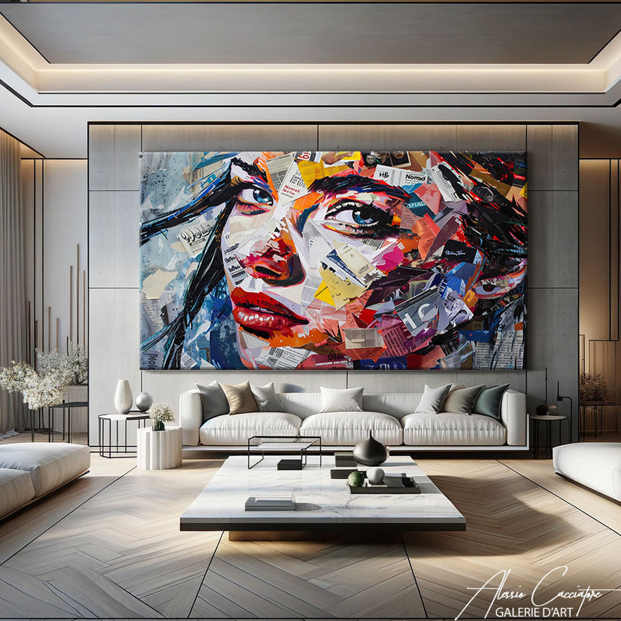 tableau visage contemporain – mise en situation