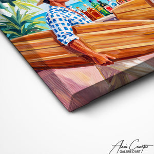 Art Mural Peinture Surfeur