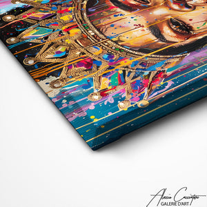 TABLEAU AFRICAIN COLORÉ Alessio Cacciatore