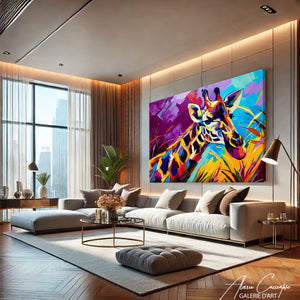 Tableau Girafe Peinture