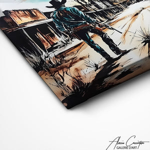 TABLEAU PAYSAGE COWBOY Alessio Cacciatore