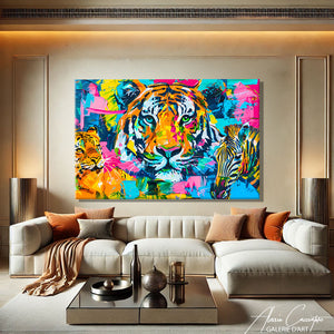 TABLEAU ANIMAUX COLORÉ