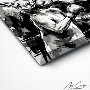 Art Mural Boxe Vintage