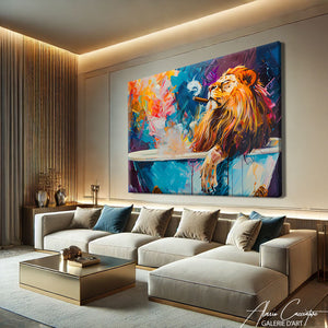 TABLEAU LION MODERNE