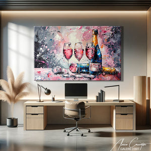 TABLEAU CHAMPAGNE MURAL