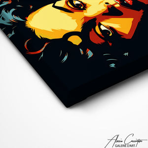 TABLEAU FEMME AFRICAINE CARTOON Alessio Cacciatore