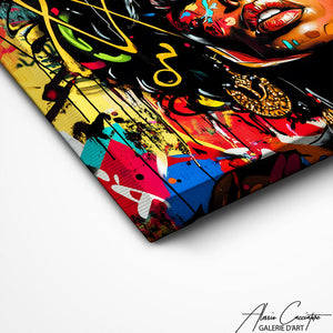 TABLEAU AFRICAINE CONTEMPORAIN Alessio Cacciatore