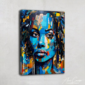 portrait africaine peinture