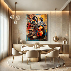 TABLEAU JAZZ ABSTRAIT