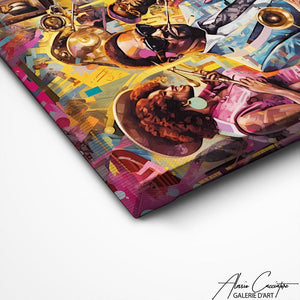 TABLEAU ABSTRAIT JAZZ Alessio Cacciatore