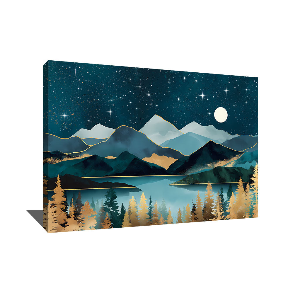 TABLEAU SCANDINAVE BLEU CANARD