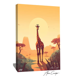 tableau girafe