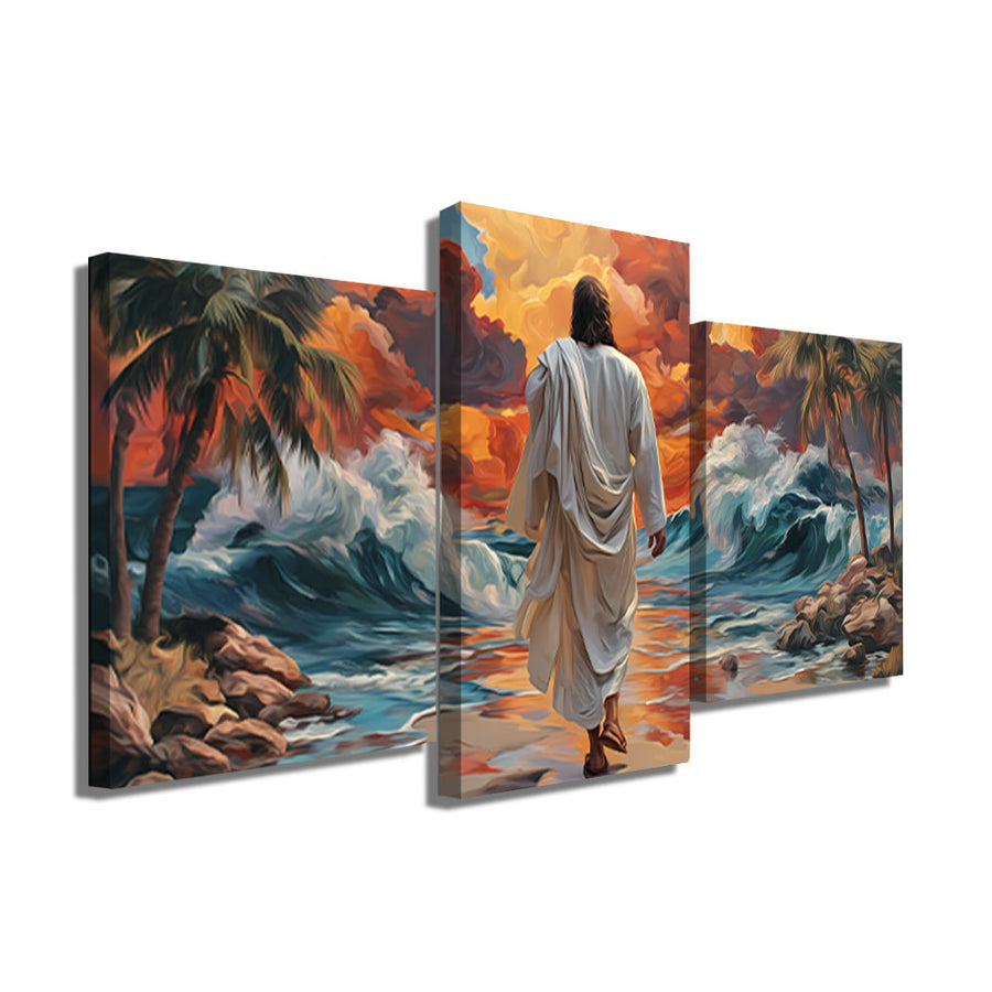 TABLEAU TRIPTYQUE JÉSUS CHRIST