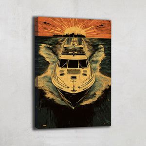 Tableau Abstrait Vintage