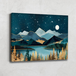 TABLEAU SCANDINAVE BLEU CANARD