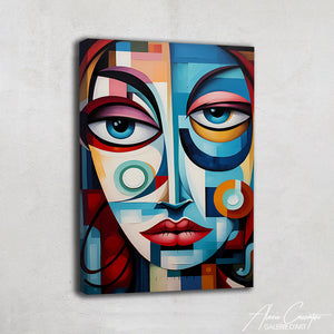 peinture cubisme femme