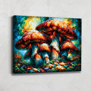Tableau Peinture Champignon