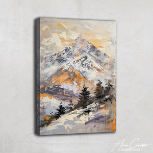 Tableau Abstrait Montagne