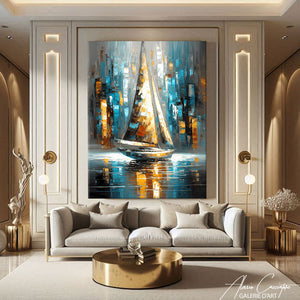 TABLEAU VERTICAL BATEAU