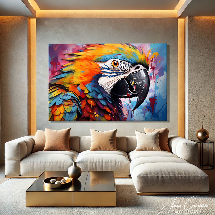 TABLEAU OISEAU MURAL
– mise en situation