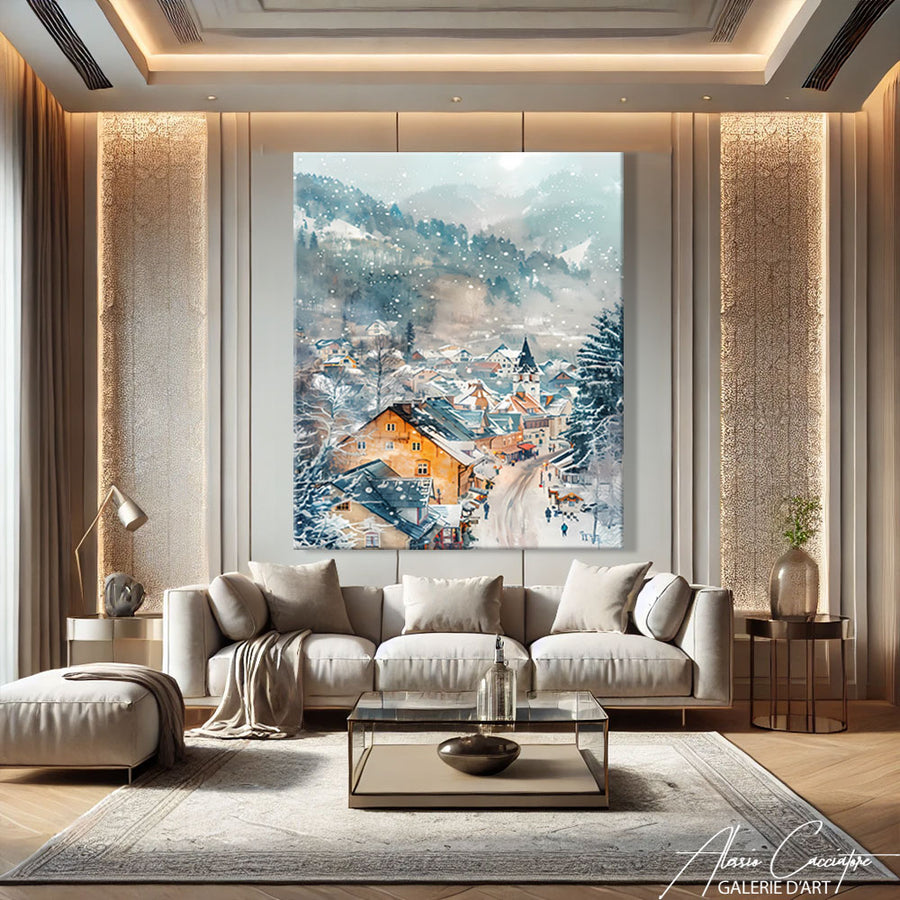 Tableau Scandinave Abstrait
– mise en situation