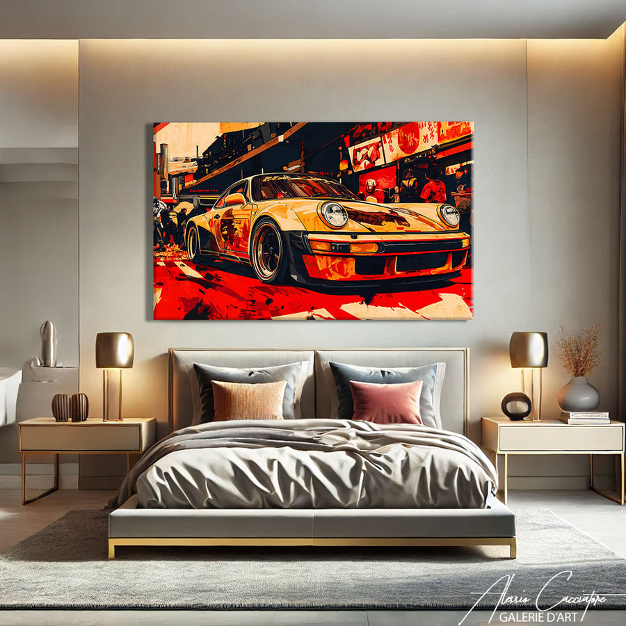 Grand Tableau Porsche – mise en situation