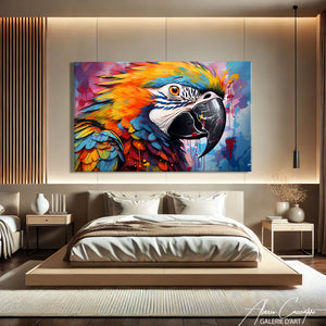 TABLEAU OISEAU COLORÉ