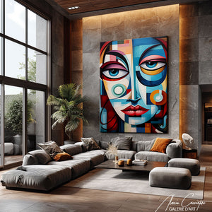 tableau cubisme portrait