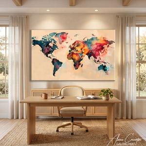 TABLEAU CARTE DU MONDE PAYS