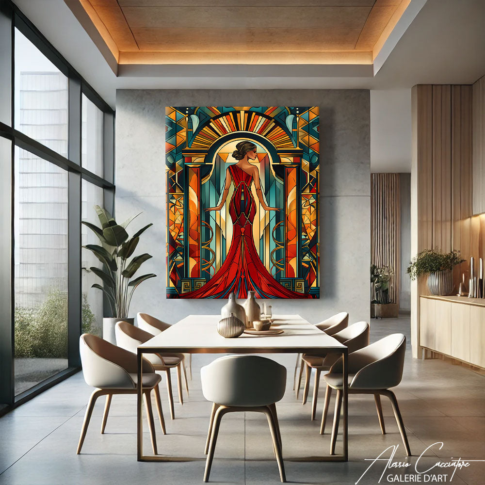 Peinture Toile Art Déco