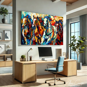 Toile Cheval Abstrait