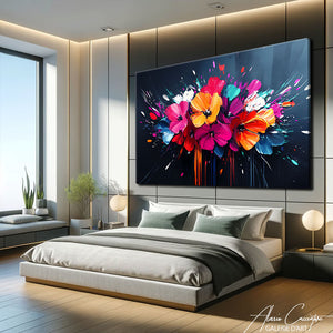 Tableau Fleurs Acrylique