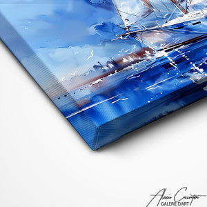 TABLEAU PEINTURE BATEAU Alessio Cacciatore