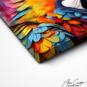 TABLEAU OISEAU MURAL Alessio Cacciatore
