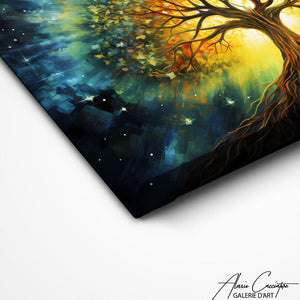 TABLEAU ABSTRAIT ARBRE DE VIE Alessio Cacciatore