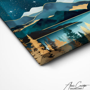 TABLEAU SCANDINAVE BLEU CANARD Alessio Cacciatore