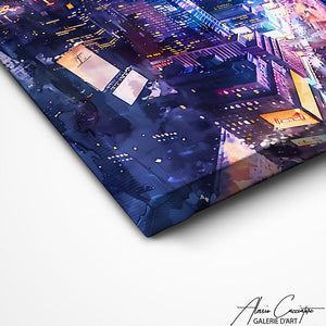 TABLEAU DE NEW YORK LA NUIT Alessio Cacciatore