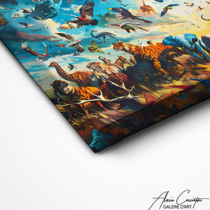 TABLEAU ANIMAUX COLORÉS AlessioCacciatore