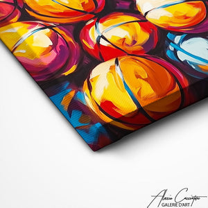 TABLEAU BASKET ORANGE Alessio Cacciatore