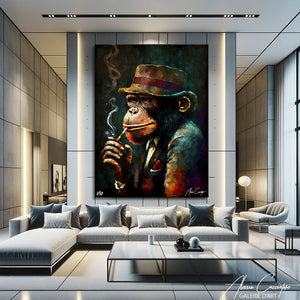 tableau singe peinture