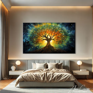 TABLEAU ABSTRAIT ARBRE DE VIE