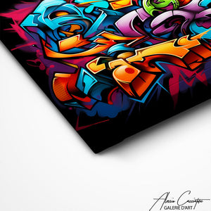 TABLEAU GRAFFITI LETTRES Alessio Cacciatore